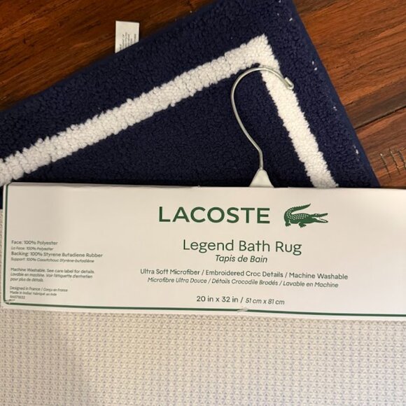 Lacoste Legend Bath Rug 20x32 - Picture 3 of 3